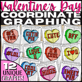 Valentine's Day Coordinate Plane Mystery Pictures, Four Qu