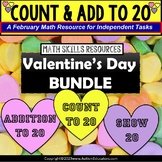 Valentine's Day Count Candy Hearts BUNDLE Addition Ten Fra