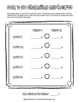 Preview of Valentine's Day Counting Coins Center printable