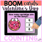 Valentine's Day Counting: Decorate the Donuts: Boom Cards