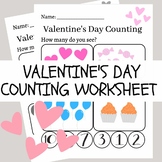 Valentine's Day Counting Worksheet