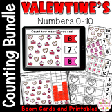 Valentine's Day Counting Worksheets Numbers to 10 and Boom