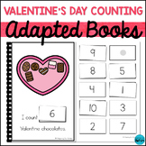 Valentine's Day Counting to 20 Activities Math Adaptive Bo
