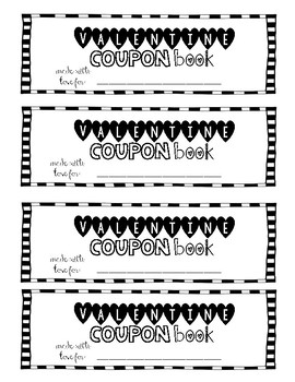 Valentine's Day Coupon Book by First Grade Made | TpT