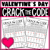 Valentine's Day Crack the Code: Addition and Subtraction Math