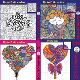 Valentine's Day Craft Activity Collaborative Coloring Post