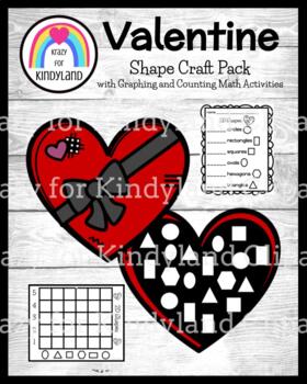 Preview of Valentine's Day Craft Chocolates Shape Activity: Graphing, Counting (Math)
