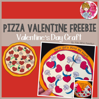 Preview of Valentine's Day Craft Freebie - Pizza Valentine
