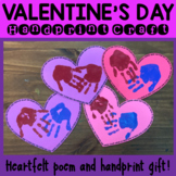 Valentine's Day Craft - Handprint Craft for Kindergarten