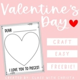 Valentine's Day Craft - I Love You to Pieces