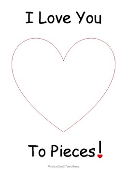 Valentine #39 s Day Craft I love you to pieces by Modern Small Town Mama