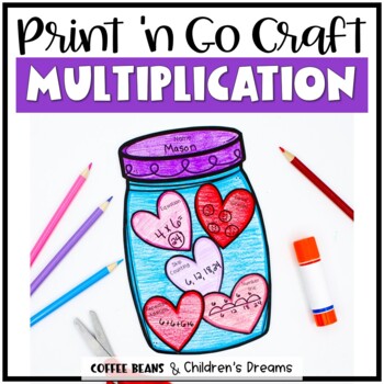 Preview of Valentine's Day Craft | Multiplication and Division 