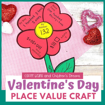 Preview of Valentine's Day Craft | Place Value Activity