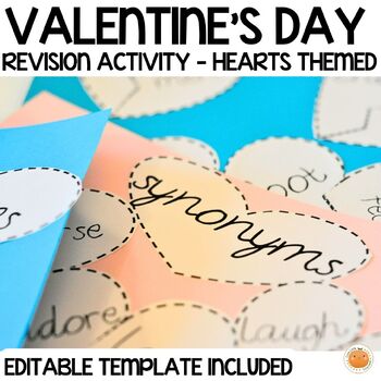 Preview of Valentine's Day Craft - Revision Hearts Editable Activity  {Dollar Deal}
