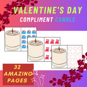 Preview of Valentine’s Day Craft | Fun Classroom Activity | Compliment Candle
