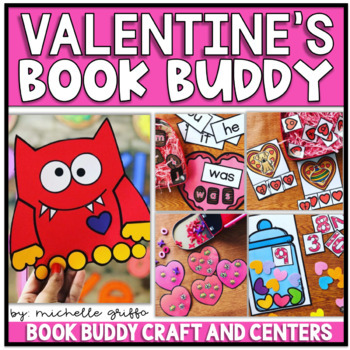 Preview of Valentine's Day Craft and Activities Bulletin Board Centers Love Monster 