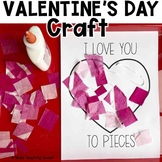 Valentine's Day Craft and Writing Templates  - I Love You 