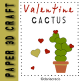 Valentine's Day Crafts - Cactus 3D