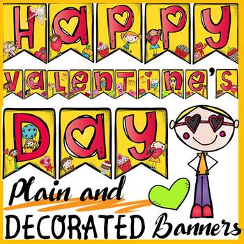 Preview of Valentine's Day Crafts Display Banners