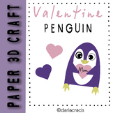 Valentine's Day Crafts - Pinguin 3D