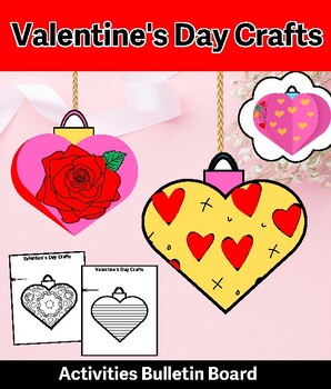 Preview of Valentine's Day Crafts and Activities  Bulletin Board Class Decor