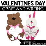 Valentine's Day Kindergarten Crafts and Writing Craftivity