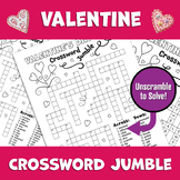 Valentine's Day Crossword Jumble Puzzle | Winter Word Scramble | Word Game
