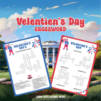 Preview of Valentine's Day Crossword Puzzle: Love-Filled Learning Fun for All Ages!