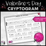 Valentine's Day Puzzle Secret Message Cryptogram Crack the