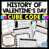 Valentine's Day Cube Stations - Reading Comprehension Acti