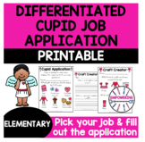 Valentine's Day Cupid Job Application Differentiated  OT s