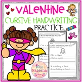 Valentine's Day Cursive Handwriting Practice