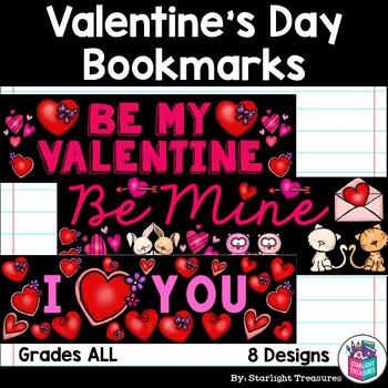 Valentine's Day Coloring Bookmarks by Tracee Orman