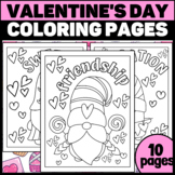 Valentine's Day Cute Elf Coloring Pages | Valentine's day 