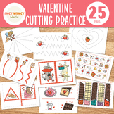 Valentine's Day Cutting Practice, Scissor Skills, Fine Mot