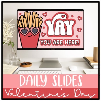 Preview of Valentine's Day Daily Slides Editable