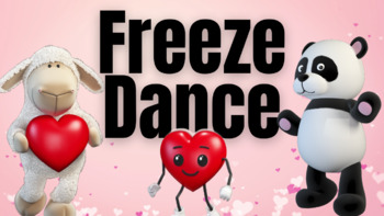 Preview of Valentine's Day Dance Freeze - Movement Brain Break PE Video - RSD Online