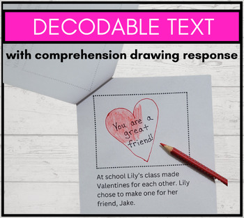 Preview of Valentine's Day Decodable Reader: Science of Reading Phonics & Fluency