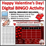 Valentine's Day Digital BINGO Activity