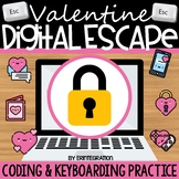 Valentine's Day Digital Escape Room Keyboarding & Coding |