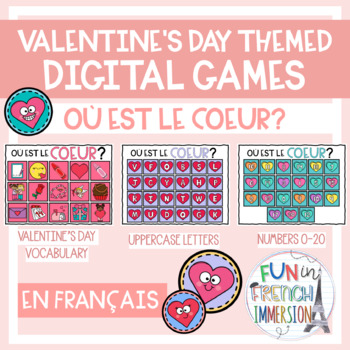 Preview of Valentine's Day Digital Games - Où est le coeur?