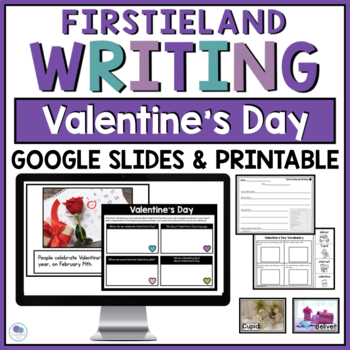 Preview of Valentine's Day Digital Google Slides Distance Learning Informational Writing