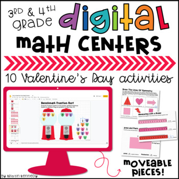 Preview of Valentine's Day Digital Math Centers