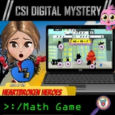 Valentine's Day Digital Math Mystery Game - CSI Escape Roo