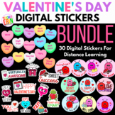 Valentine's Day Digital Stickers BUNDLE | 30 Digital Stick