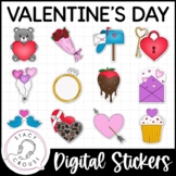 Valentine's Day Digital Stickers Speech Therapy Reinforcem