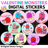 Valentine's Day Digital Stickers, Set 1