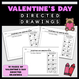 Valentine's Day Directed Drawing Activity Set