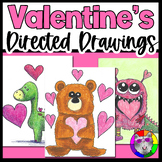 Valentine's Day Directed Drawing, Activity & Worksheets