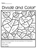 Valentine's Day Divide and Color Activity